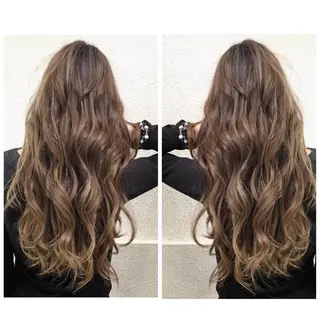 ロング カラー 京都大人女性ショート 徒歩1分/秋山のヘアスタイル