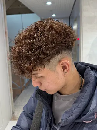 ショート パーマ メンズ 【メンズサロン】 BLUCK 横浜のヘアスタイル