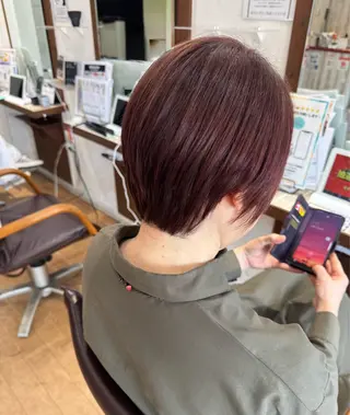 ショート カラー 透明感カラー特化若山 結愛のヘアスタイル