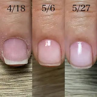 ネイル 広島市南区(広島県) /シンプル/自爪育成のネイルデザイン