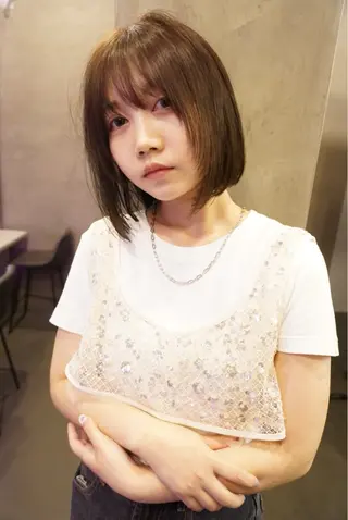 ショート カラー salon village所属・色落ちまで可愛い🧚 心斎橋hikaruのヘアスタイル