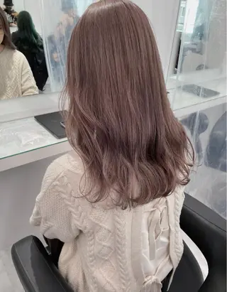 ロング カラー 💖韓国×王道 ハイトーン💖のヘアスタイル