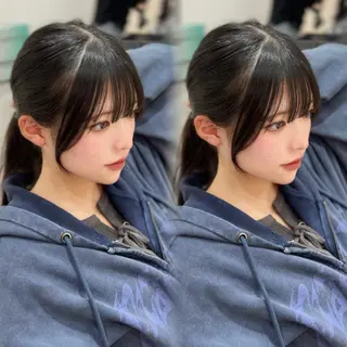 ロング 🩶レイヤー/艶髪/ 顔周り/韓国風/輝士のヘアスタイル