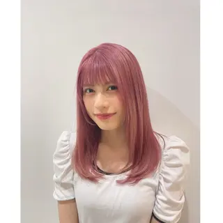 ミディアム 🌷HARU 暖色/ヘアセット🫧のヘアスタイル