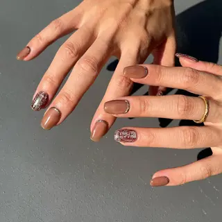 ネイル 🤎Two ERI🤎のネイルデザイン