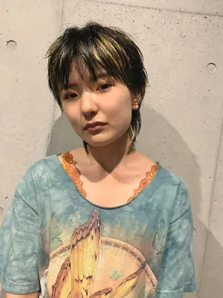 ショート カラー 似合わせウルフ/ レイヤー/山本祐輔のヘアスタイル