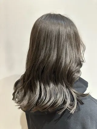 ミディアム クロスパーマ×曲がる 縮毛矯正🫧あゆみのヘアスタイル