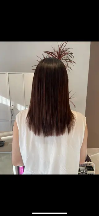 セミロング カラー ✨艶髪職人艶カラー✨ 中本輝人のヘアスタイル