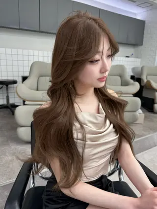 セミロング 映える顔まわり/前髪 特化 💗 ユキマのヘアスタイル