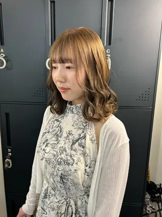ミディアム カラー limit ユイカ/ ハイトーンカラー🫟のヘアスタイル
