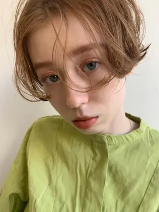 ショート カラー パーマ ヘアアレンジ akari ♡のヘアスタイル