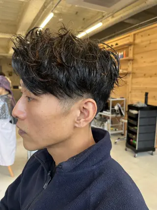 パーマ メンズ メンズパーマ/天神 大名/MIYAKEのヘアスタイル