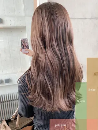 ロング カラー Living所属・ヨシモトリョウ 髪質改善/美髪のヘアスタイル