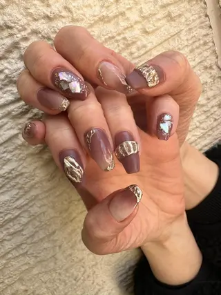 ロング カラー ヘアアレンジ キッズ ネイル マツエク・マツパ アイブロウ 福田 加奈のネイルデザイン