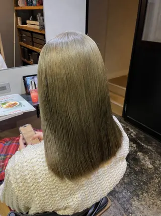 ミディアム カラー ブリーチ/髪質改善 Norikaのヘアスタイル