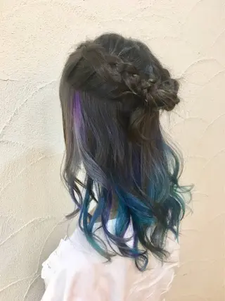 ロング カラー ヘアアレンジ ✂︎中山竜哉✂︎ 川崎スタイリストのヘアスタイル