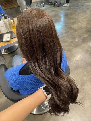 ヘアアレンジ ロング 韓国うる艶ベージュ 🤎まなかのヘアスタイル