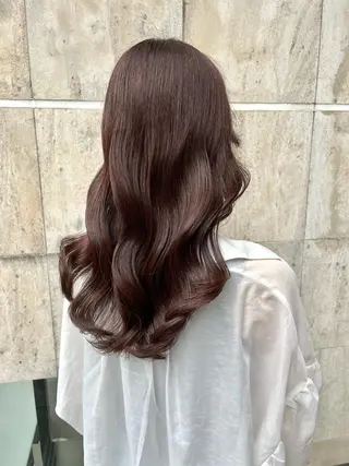 ロング カラー ブリーチなし✨艶髪 カラー𓃲YAGIのヘアスタイル