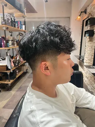 パーマ かりん髪質改善 /メンズカットのヘアスタイル