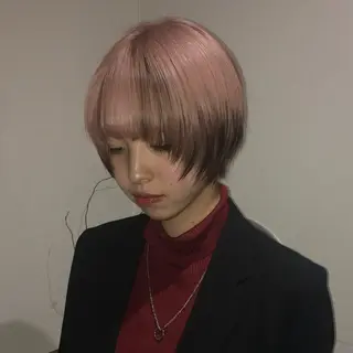 ショート カラー ORGN.所属・二千華 /派手髪デザインのヘアスタイル