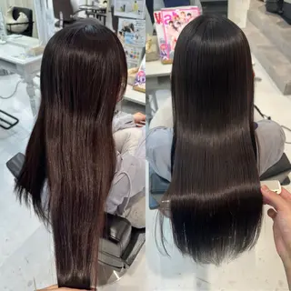 ロング 山崎結菜 🫧透明感カラーのヘアスタイル