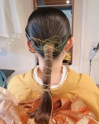 ロング 公庄　グジョウ 　隆　　タカシのヘアスタイル