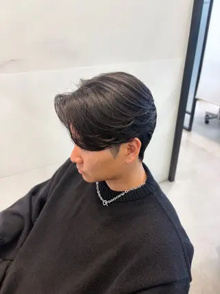 メンズ 曲がる縮毛矯正/ メンズパーマ森隆之介のヘアスタイル