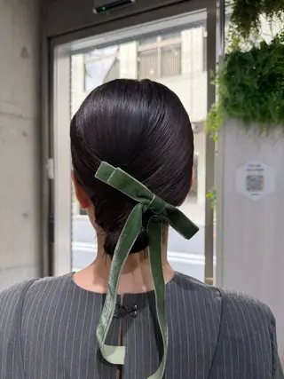 セミロング ヘアアレンジ 初めてでも失敗しない 縮毛矯正/関内/あべのヘアスタイル