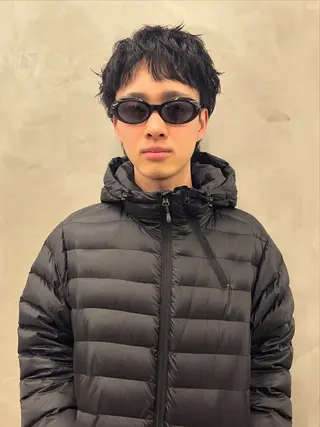 パーマ メンズ メンズカット パーマ[佐橋]のヘアスタイル