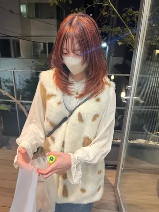 ミディアム カラー sakoda shunkiのヘアスタイル