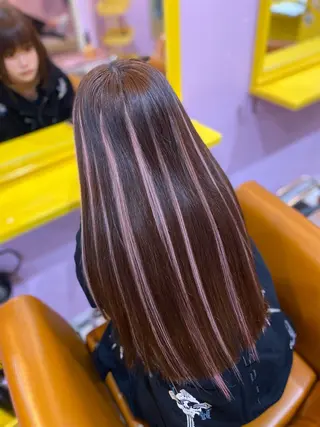 ロング チビ編み込みエクステ どぅ〜す/YUIのヘアスタイル