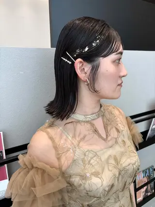 ミディアム ヘアアレンジ 透明感カラー/ レイヤーkotonoのヘアスタイル