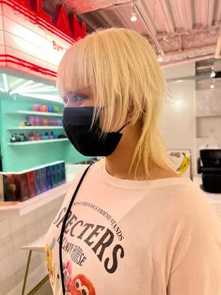 ミディアム 💥ウルフカット デザインあんな💥のヘアスタイル