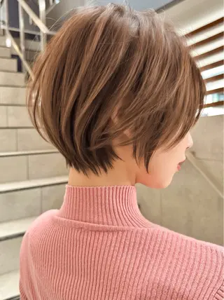 ショート レイヤー❣️縮毛矯正 川村利幸のヘアスタイル