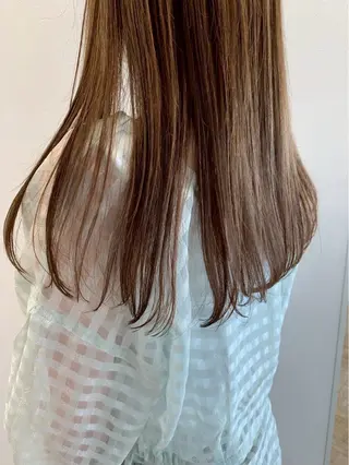 ミディアム カラー 髪質改善トリートメン ト/縮毛矯正/ゆうなのヘアスタイル