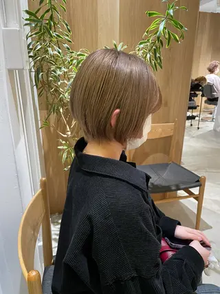 ミディアム カラー レイヤー/ハッシュ 渋谷/サッタのヘアスタイル