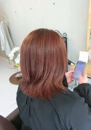 ミディアム カラー ma cherie 　naoのヘアスタイル