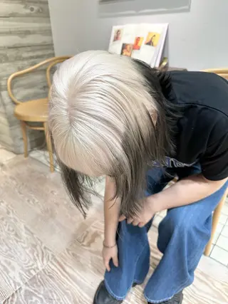 ミディアム カラー kai .のヘアスタイル