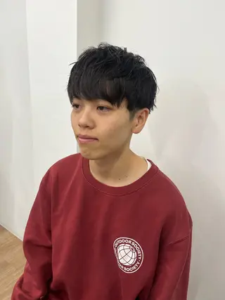 ショート カラー パーマ ヘアアレンジ メンズ 💎髪質改善特化💎 RUITOのヘアスタイル