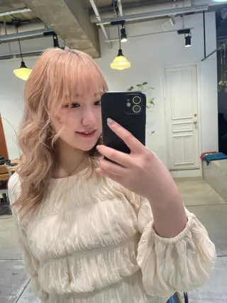 ロング カラー ヘアアレンジ ユウナ🎀レイヤー/ 暖色カラーのヘアスタイル