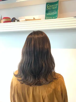 セミロング 大宮/山口 竣也のヘアスタイル