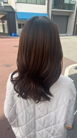 ミディアム カラー 天王寺美容室/カット モデル募集/miiaのヘアスタイル