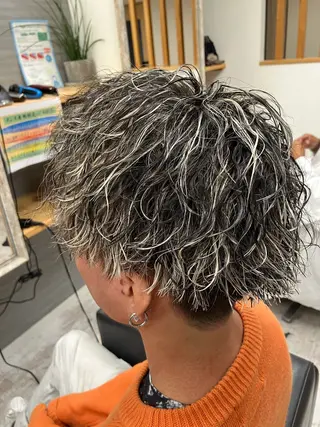 パーマ メンズ メンズ特化/パーマ/ フェードWATARUのヘアスタイル