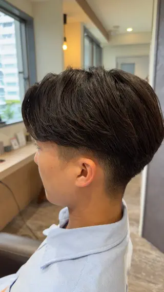 ショート パーマ メンズ 【メンズパーマ】比嘉 啓人のヘアスタイル