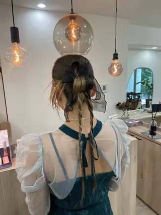 ロング ヘアアレンジ hair salon Lihina所属・韓国ヘア🇰🇷 FUMINAのヘアスタイル