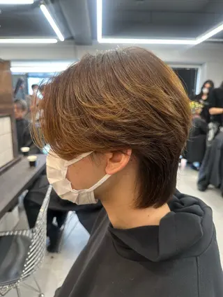 ショート メンズ 渋谷/メンズパーマ/ ミディアム/田代昂平のヘアスタイル