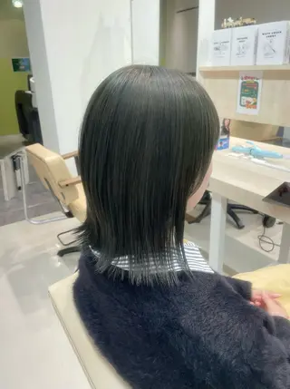 セミロング カラー かずや🍀/髪質改善 /艶髪カラー/眉毛のヘアスタイル