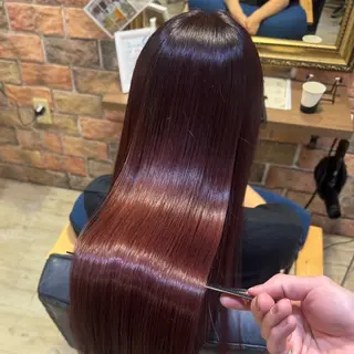 ロング カラー 髪質改善/縮毛矯正 💜COCORO💜のヘアスタイル