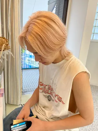 ショート カラー メンズ JIEN MIUのヘアスタイル