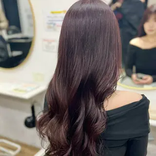 ロング カラー ヘアアレンジ あおい 🍒暖色カラーのヘアスタイル